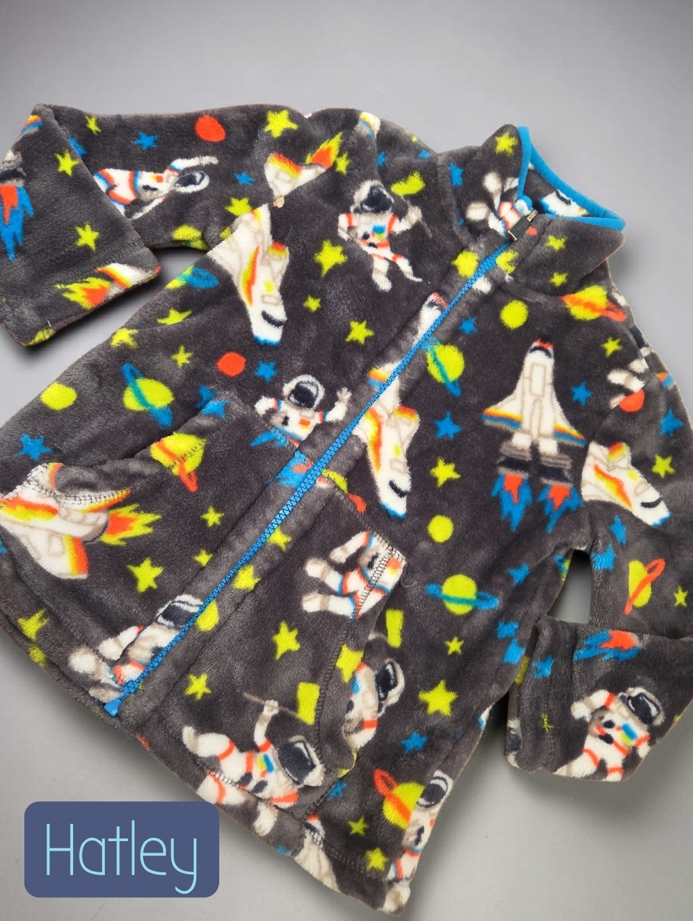 *1160 Hatley Astronaut space zip jacket Boys 3 years